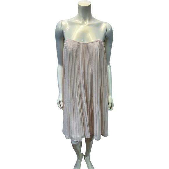 NWT French Connection Strapless Pink Dress, Size 12 Chic Party or Wedding Guest - Picture 11 of 11